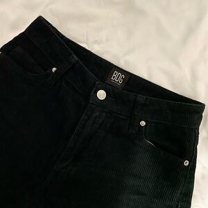 UO BDG BLACK CORDUROY PANTS